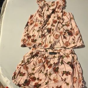 Victoria Beckham for Target floral tank and shorts set 7 8 M
